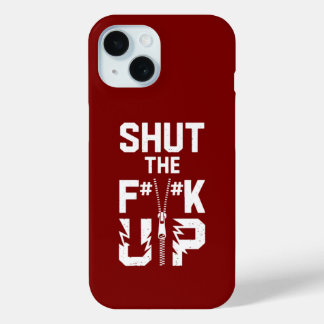 F#%KのタイポグラフィiPhone 15ケースをはっきりしたシャットダウンする iPhone 15ケース