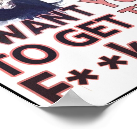 F**Kを出して！ ポスター (角)