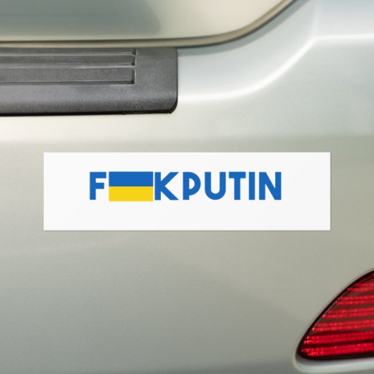 F**k Putin バンパーステッカー (車上)