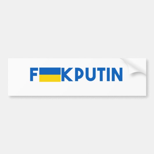 F**k Putin バンパーステッカー (正面)