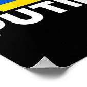 F##k Putin I Stand With Ukraine  ポスター (角)