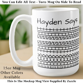 F**k This Shit-Hidden Message 144BW Funny Office コーヒーマグカップ