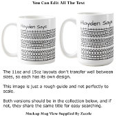 F**k This Shit-Hidden Message 144BW Funny Office コーヒーマグカップ