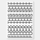 F**k This Shit-Hidden Message 144BW Modern Unusual マグネット (正面)