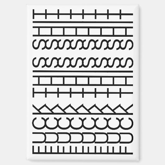 F**k This Shit-Hidden Message 144BW Modern Unusual マグネット (正面)