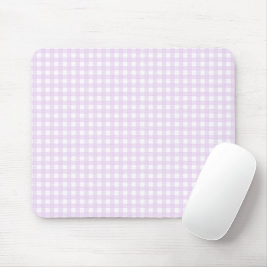 F & L Pink Gingham マウスパッド (マウス)