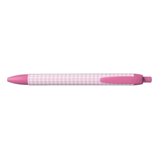 F & L Pink Gingham Pen 黒ボールペン (裏面)