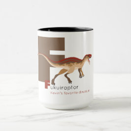 F like Fukuiraptor Mug マグカップ