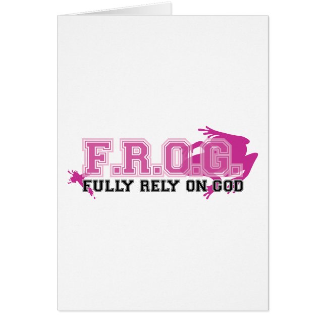 F.R.O.G. -十分に頼って下さいに神(ピンク) (正面)