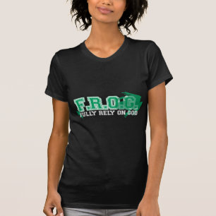 F.R.O.G. -十分に頼って下さいに神(緑) Tシャツ