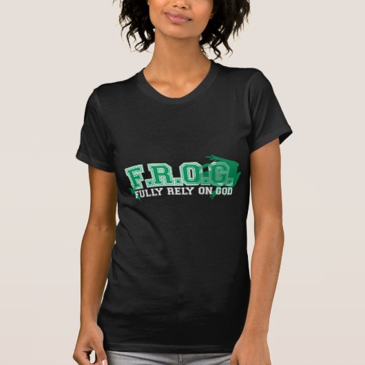 F.R.O.G. -十分に頼って下さいに神(緑) Tシャツ (正面)
