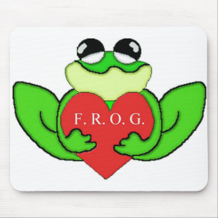 F.R.O.G.I.E. 十分にEVERTHINGの神に頼って下さい マウスパッド