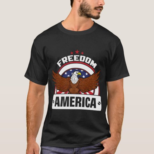 F.reedom A.merica - ハクトウワシ Tシャツ (正面)