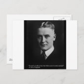 F Scott Fitzgerald Tender Curiosity Gift & Tees ポストカード (正面/裏面)