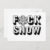 F SNOW -.png ポストカード (正面/裏面)