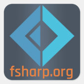 F# Software Foundationのスタンプ スクエアシール (正面)