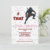 F that Ninja Divorce Party 招待状 (スタンド正面)