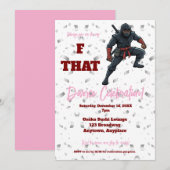 F that Ninja Divorce Party 招待状 (正面/裏面)