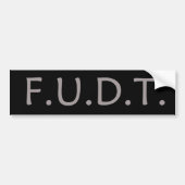 F.U.D.T. 切札無し! バンパーステッカー (正面)