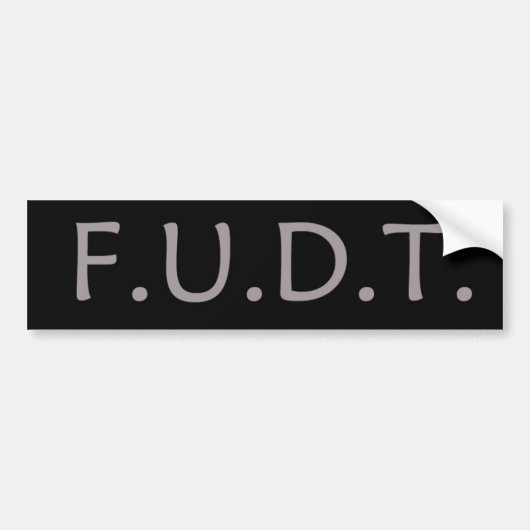 F.U.D.T. 切札無し! バンパーステッカー (正面)