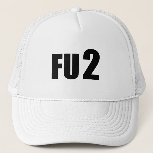 F u Tシャツ キャップ (正面)