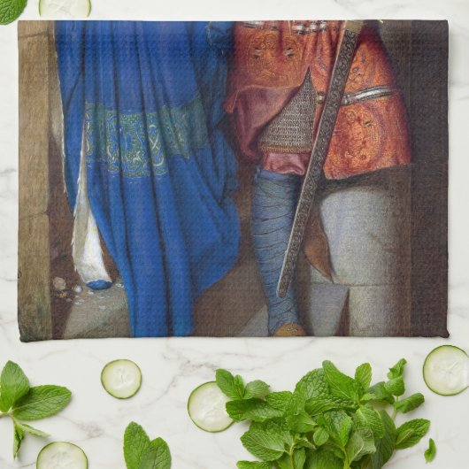 F.W.バートンによる砲塔階段の会議 キッチンタオル (折り畳み)