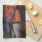 F.W.バートンによる砲塔階段の会議 キッチンタオル (四つ折り)