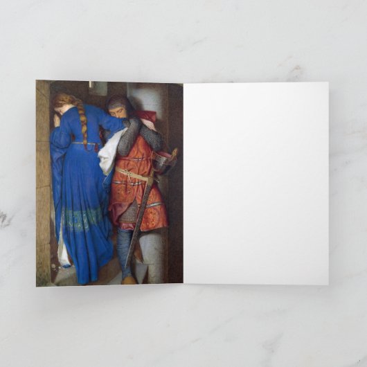 F.W.バートンによる砲塔階段の会議 サンキューカード (内部)