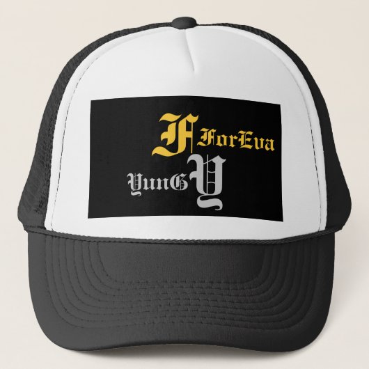 F、Y、ForEva、YunG キャップ (正面)