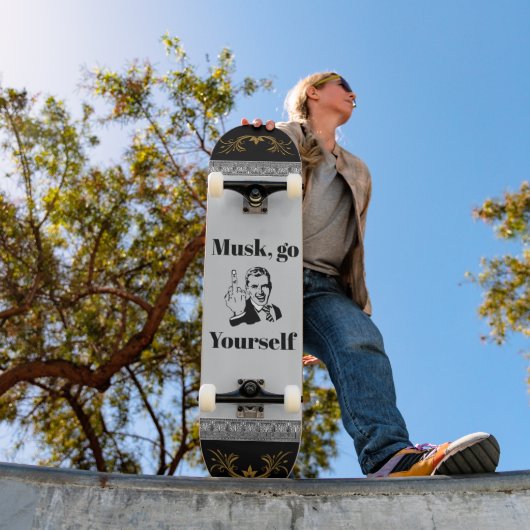 F You Musk Trucker Hat スケートボード (室外1)