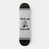 F You Musk Trucker Hat スケートボード (正面)