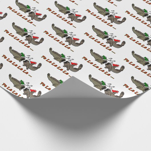 FaのLaのLaのクリスマスのMudskipperの包装紙 ラッピングペーパー (角)