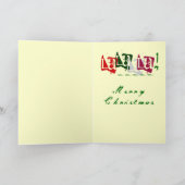 FAのLAのLAのクリスマスカード シーズンカード (内部)