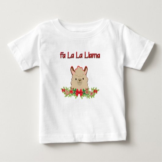 FaのLaのlaのラマ ベビーTシャツ (正面)