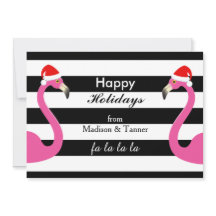 Faのlaのlaのlaのフラミンゴの休日カード