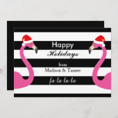 Faのlaのlaのlaのフラミンゴの休日カード シーズンカード (正面/裏面)