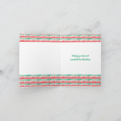 FaのLaのLaのLaのLaのラマ! 風変わりな水彩画パターン シーズンカード (内部)