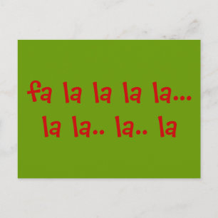 faのlaのlaのlaのlaの… laのla。 la。 la ポストカード