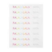 FAのLAのLAのLAのLA ラップアラウンドラベル (シート)