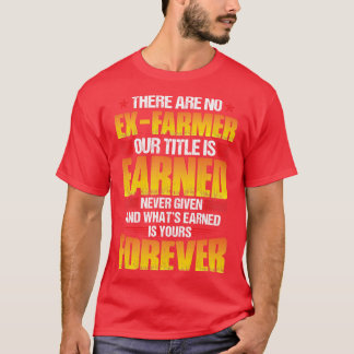 Fa用のExFarmer誇りを持った農家Tシャツはない Tシャツ