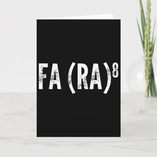 Fa (ら) 8面白いクリスマスの話アジア系歌手ラ・マ カード (正面)