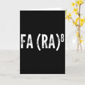 Fa (ら) 8面白いクリスマスの話アジア系歌手ラ・マ カード (黄色い花)