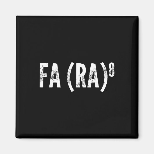 Fa(ら)8 おかしい クリスマスの話 アジア系歌手 ラ・マ マグネット (正面)