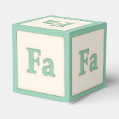"Fa"ソルフェッジョミュージカルベビーブロックライトグリーン フェイバーボックス (裏面サイド)