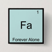 Fa – フォーエバーアローンおもしろい素子ミーム化学 缶バッジ (正面)