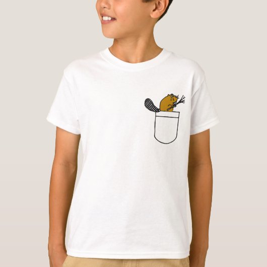 FA – ポケットシャツのビーバー Tシャツ (正面)