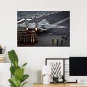 FA-18テイクオフUSSステニス ポスター (ホームオフィス)