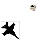 FA-18ファイターシルエットウッドスタンプ ラバースタンプ (押印)