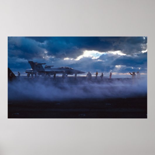 FA-18ホーネすごいットUSS Stennisのデッキ ポスター (正面)