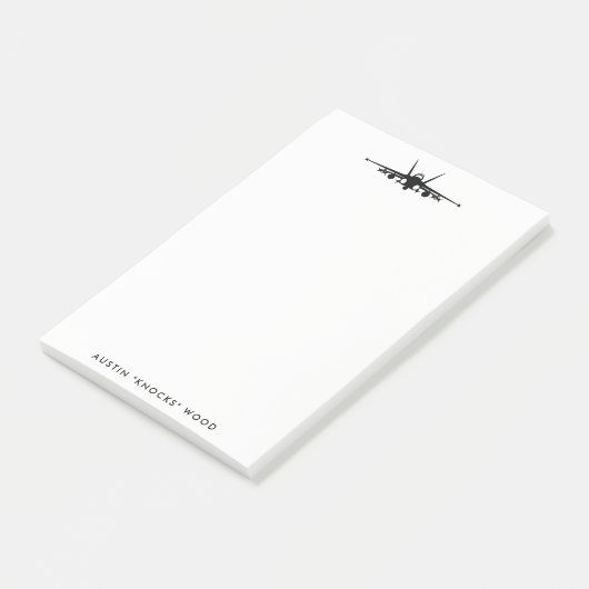 FA-18C Hornet Personalize Post-It Note Pad ポストイット (アングル)